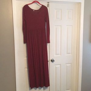 Maxi dress long sleeve